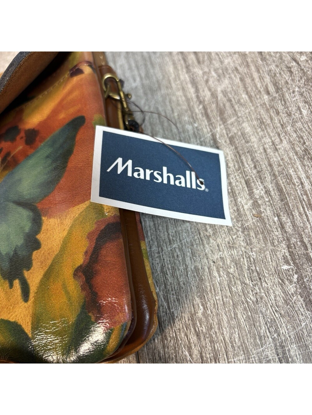 Patricia Nash Balluri Watercolor Butterfly Leather Crossbody Bag Purse NWT - Picture 3 of 5